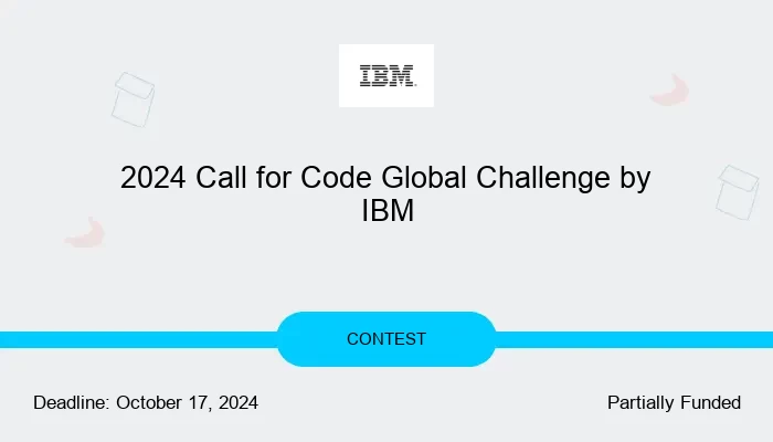 2024 Call for Code Global Challenge by IBM