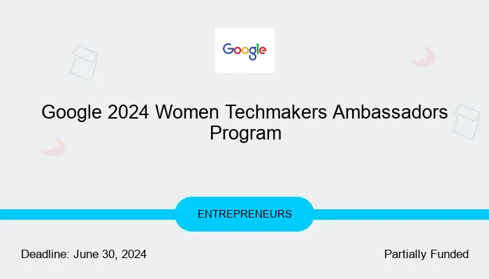 Google 2024 Women Techmakers Ambassadors Program