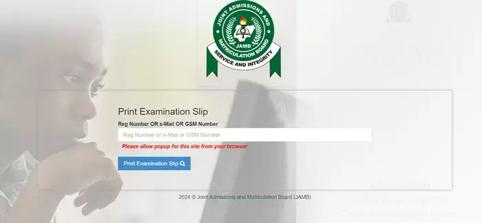 How to Print JAMB Examination Slip 2025
