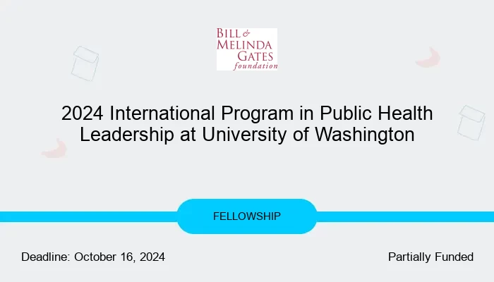 2024 International Program in Public Health Leadership at University of Washington