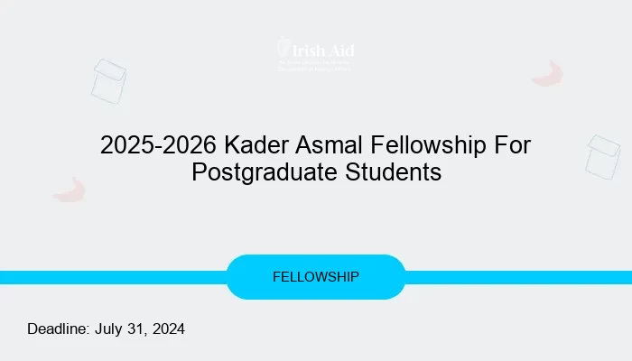 2025-2026 Kader Asmal Fellowship For Postgraduate Students