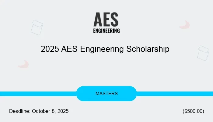 2025 AES Engineering Scholarship