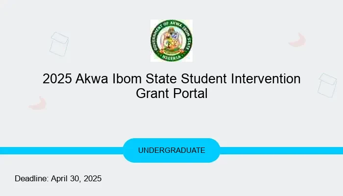 2025 Akwa Ibom State Student Intervention Grant Portal