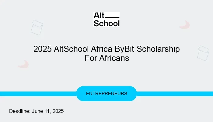 2025 AltSchool Africa ByBit Scholarship For Africans