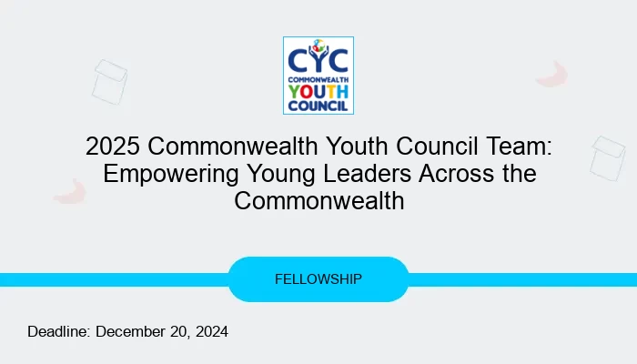 2025 Commonwealth Youth Council Team: Empowering Young Leaders Across the Commonwealth
