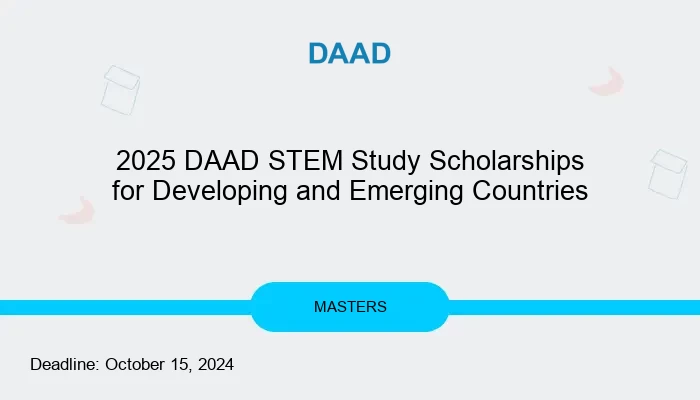 2025 DAAD STEM Study Scholarships for Developing and Emerging Countries