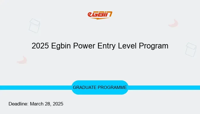 2025 Egbin Power Entry Level Program