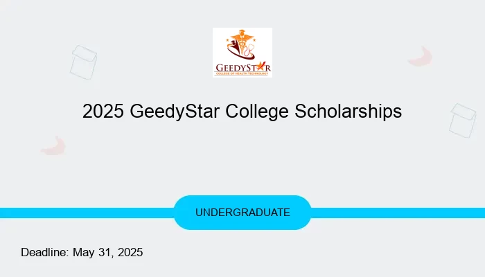 2025 GeedyStar College of Health Technology Undergraduate Scholarships