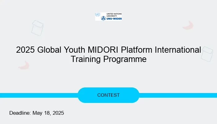 2025 Global Youth MIDORI Platform International Training Programme