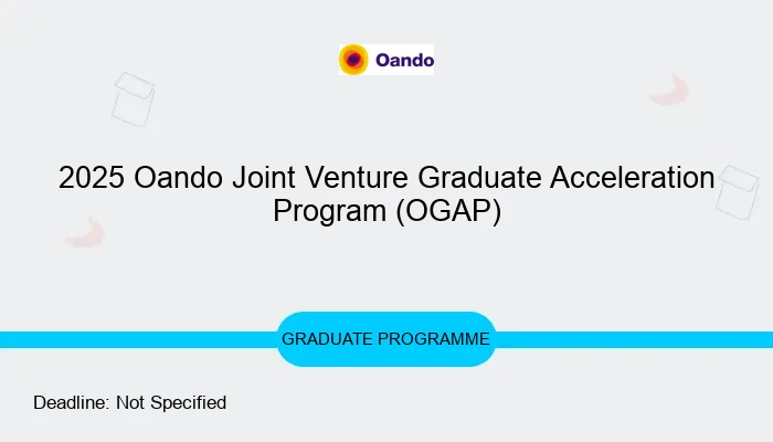 2025 Oando Joint Venture Graduate Acceleration Program (OGAP)