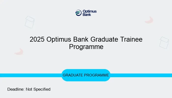 2025 Optimus Bank Graduate Trainee Programme