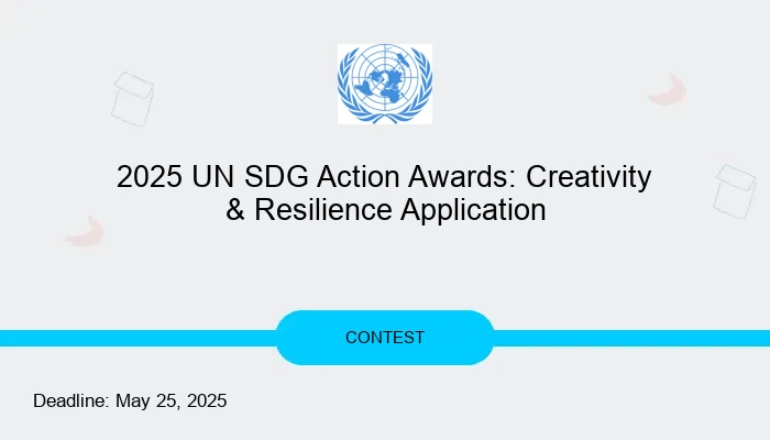 2025 UN SDG Action Awards: Creativity & Resilience Application