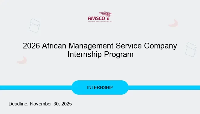 2026 African Management Service Company Internship Program