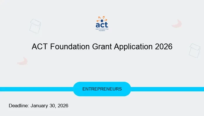 ACT Foundation Grant Application 2026