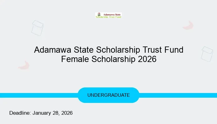 Adamawa State Scholarship Trust Fund Female Scholarship 2026