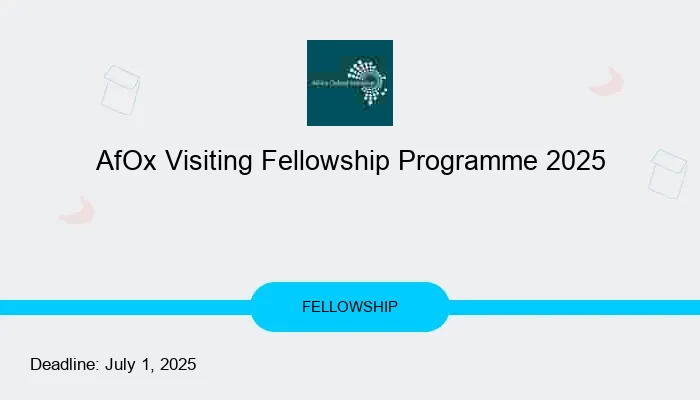 AfOx Visiting Fellowship Programme 2025