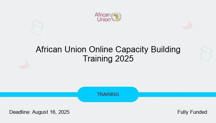 African Union Online Capacity Building Training 2025
