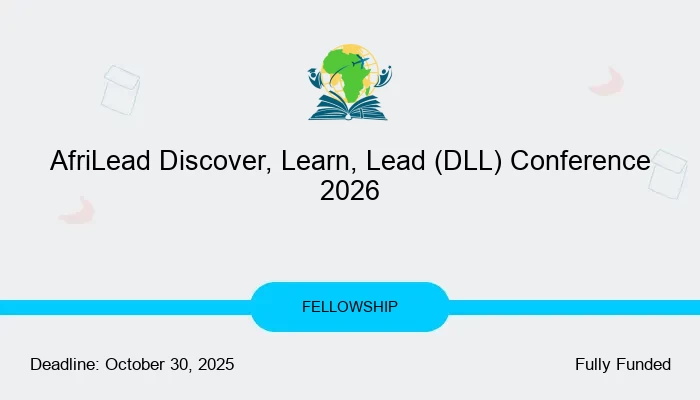 AfriLead Discover, Learn, Lead (DLL) Conference 2026