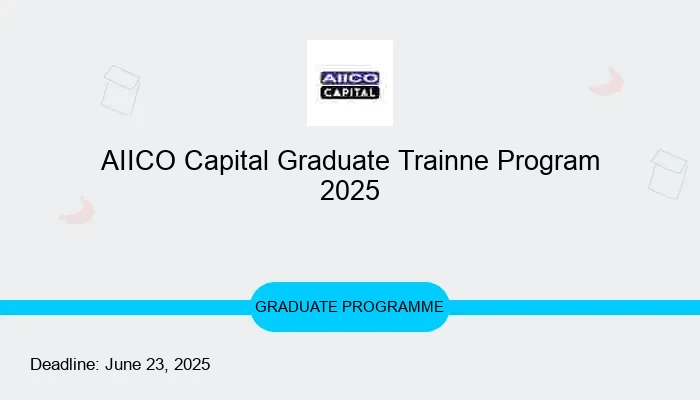 AIICO Capital Graduate Trainne Program 2025