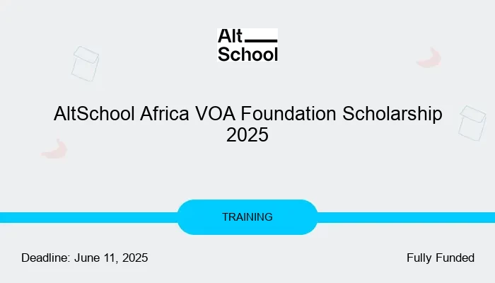 AltSchool Africa VOA Foundation Scholarship 2025