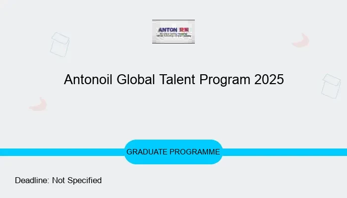 Antonoil Global Talent Program 2025