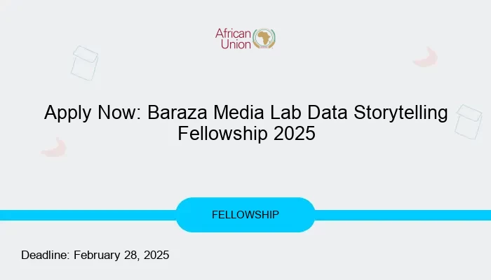 Apply Now: Baraza Media Lab Data Storytelling Fellowship 2025