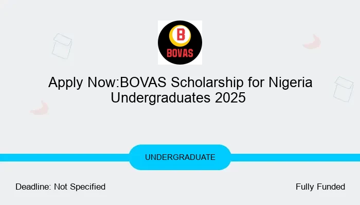 BOVAS Undergraduate Scholarship 2025