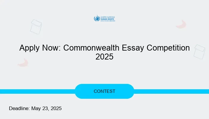 Apply Now: Commonwealth Essay Competition 2025