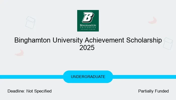 Binghamton University Achievement Scholarship 2025