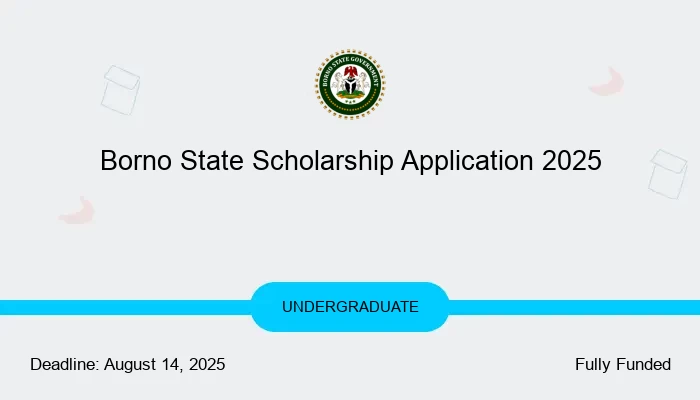 Borno State Scholarship Application 2025