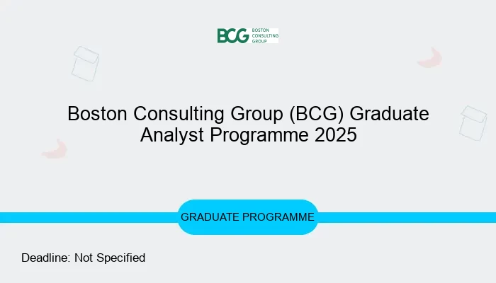 Boston Consulting Group (BCG) Graduate Analyst Programme 2025