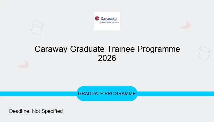 Caraway Graduate Trainee Programme 2026