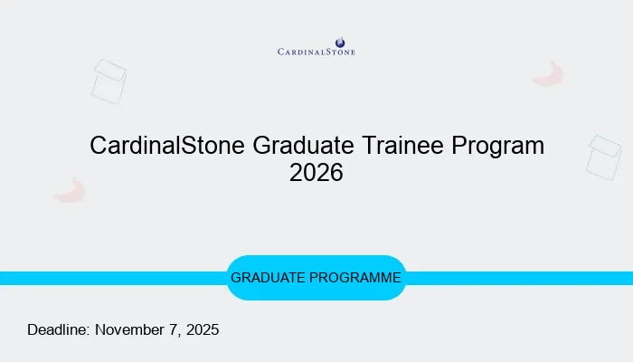 CardinalStone Graduate Trainee Program 2026