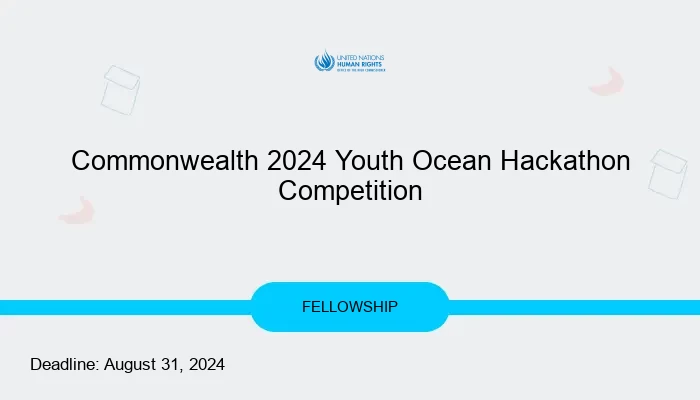 Commonwealth 2024 Youth Ocean Hackathon Competition