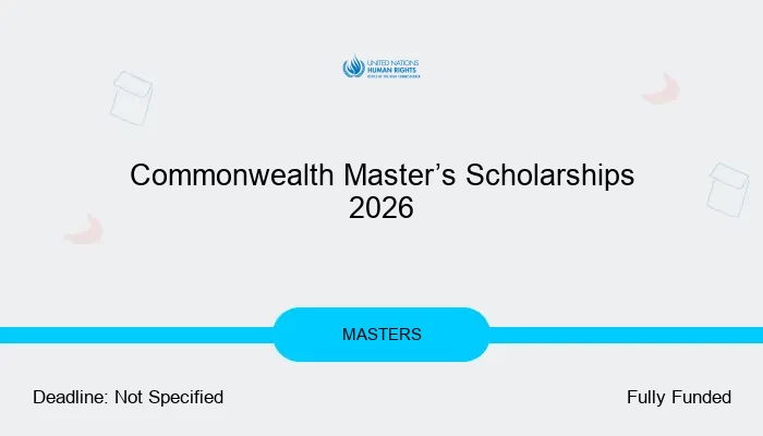 Commonwealth Master’s Scholarships 2026