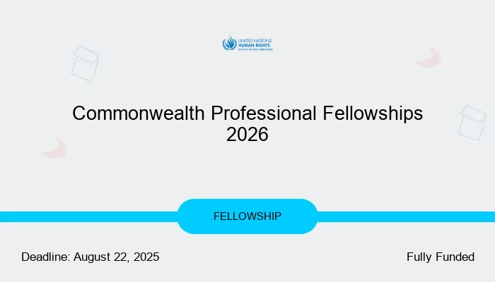 Commonwealth Professional Fellowships 2026