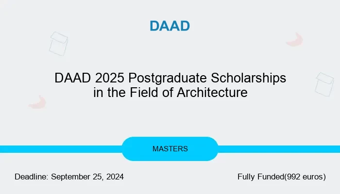 DAAD 2025 Postgraduate Scholarships in the Field of Architecture