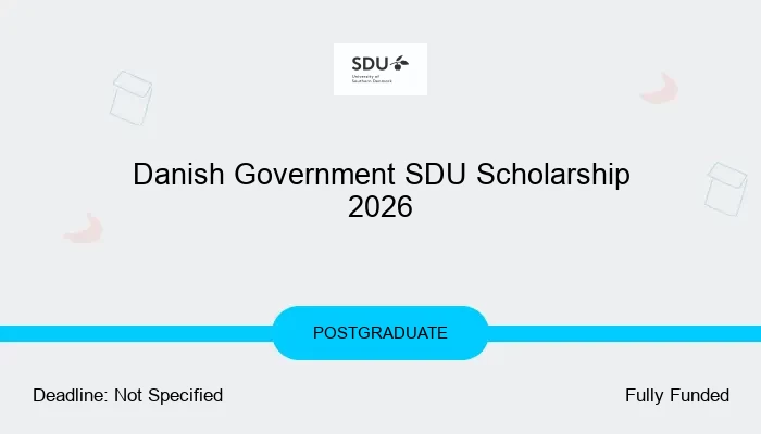 Danish Government SDU Scholarship 2026