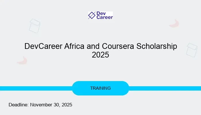 DevCareer Africa and Coursera Scholarship 2025