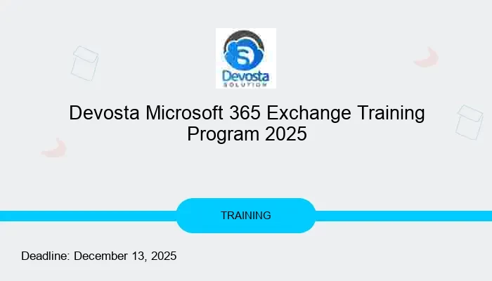 Devosta Microsoft 365 Exchange Training Program 2025