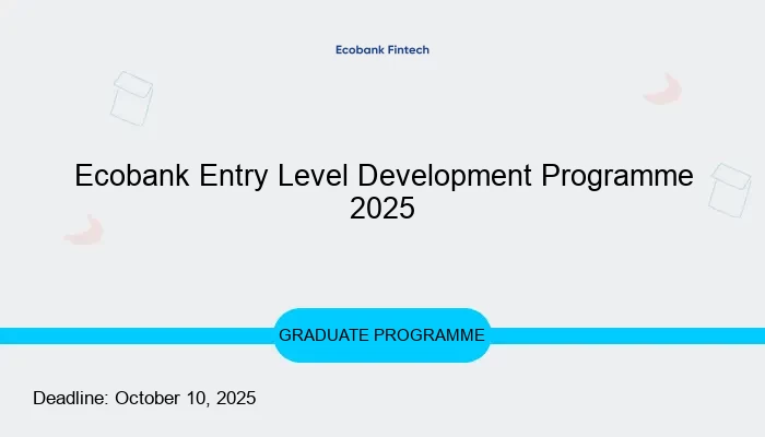 Ecobank Entry Level Development Programme 2025