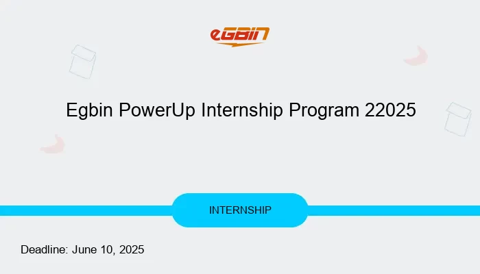Egbin PowerUp Internship Program 2025
