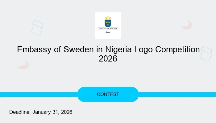 Embassy of Sweden in Nigeria Logo Competition 2026