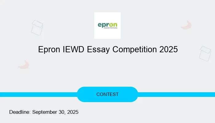 Epron IEWD Essay Competition 2025