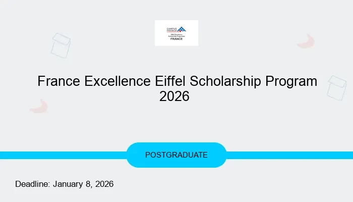 France Excellence Eiffel Scholarship Program 2026