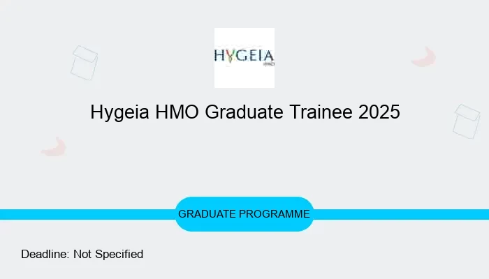 Hygeia HMO Graduate Trainee 2025
