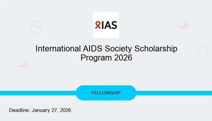 International AIDS Society Scholarship Program 2026