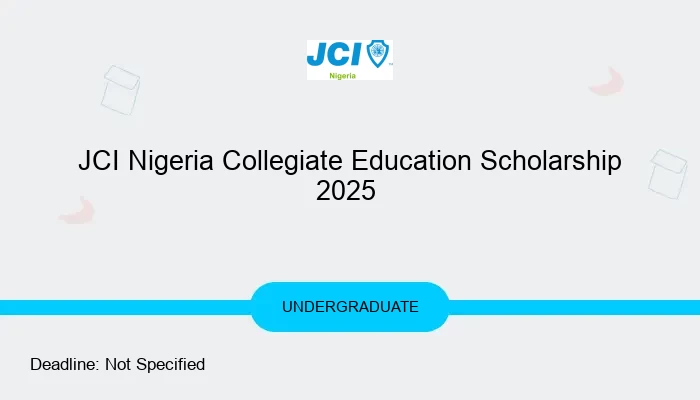 JCI Nigeria Collegiate Education Scholarship 2025