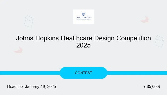 Johns Hopkins Healthcare Design Competition 2025
