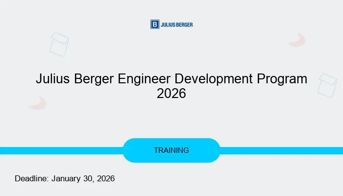 Julius Berger Engineer Development Program 2026